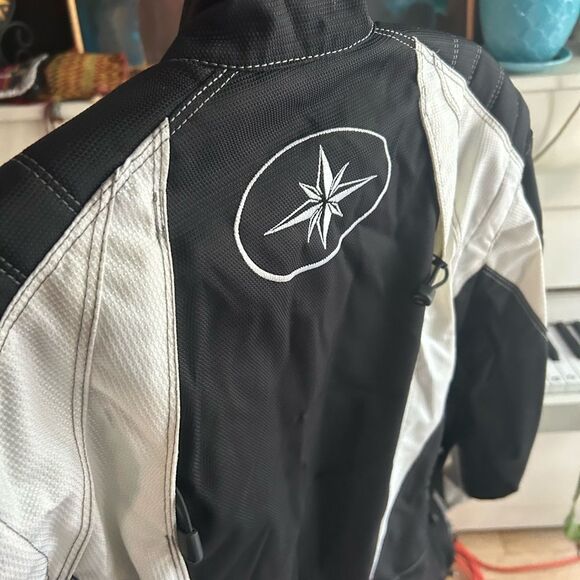 Polaris Racing Black & White Snowmobile Light Jacket Men’s Sz M - Picture 7 of 16